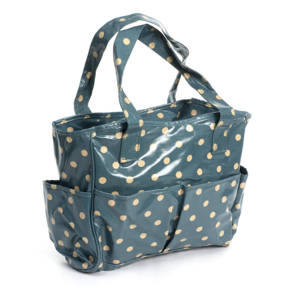 Craft Bag: Glossy PVC: Blue Spot