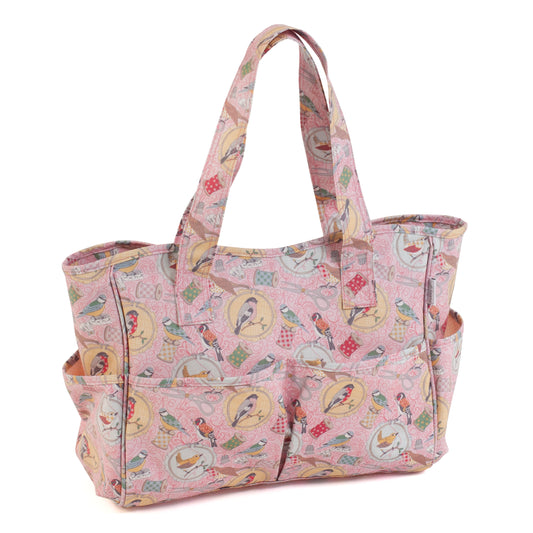 Craft Bag: Matt PVC: Birds on Bobbin