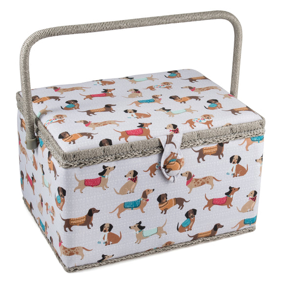 Sewing Box (L): Sausage Dog