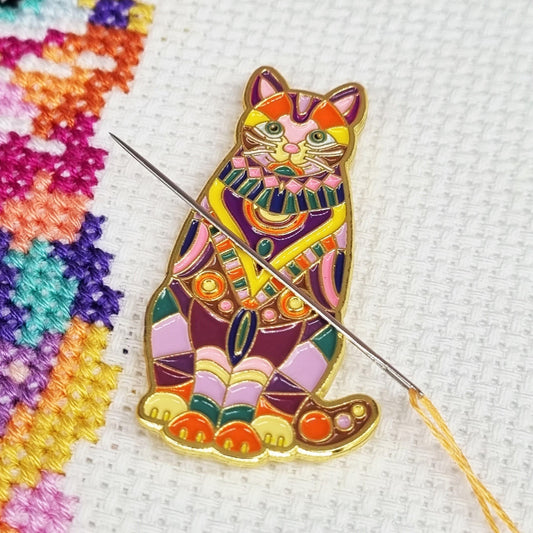 Needle Minder - Mandala Cat