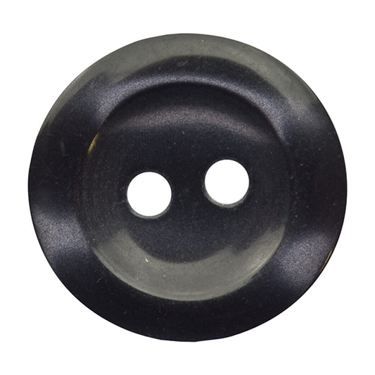Two hole, shiny pearlised buttons - 18mm Navy