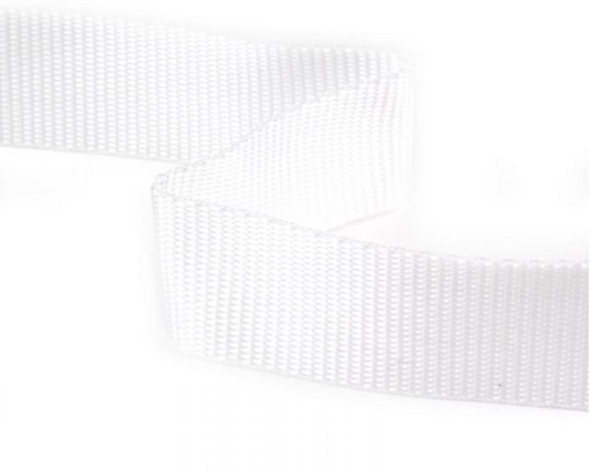 Polypropylene Webbing 25mm - White