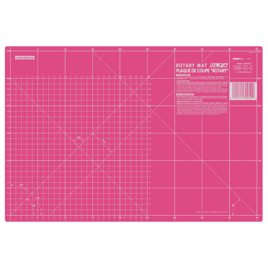 Olfa Cutting Mat - 18" x 12" (45cm x 30cm) (Pink)