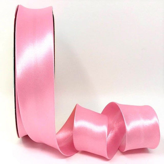 Satin Bias Binding - 30mm Baby Pink