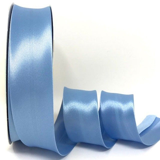 Satin Bias Binding - 30mm Powder Blue