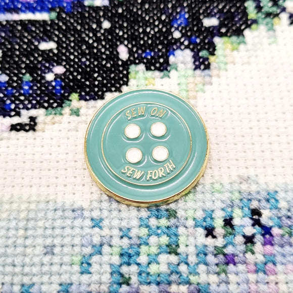 Needle Minder - Sew On Sew Forth Quote Button