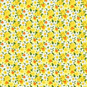 Makower Fabrics - Summer Days - Daffodils