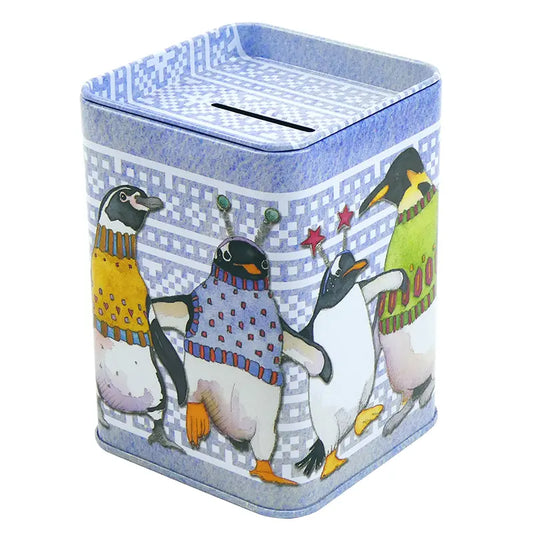 Emma Ball - Penguins in Pullovers- Money Tin