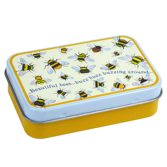Bees – Mini Rectangular Tin by Emma Ball Ltd