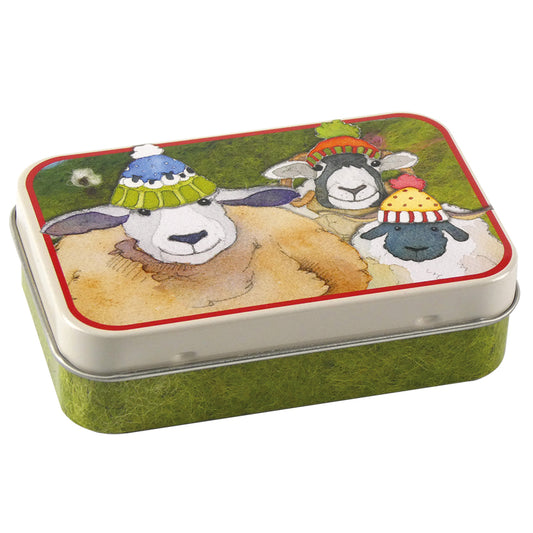 Sheep in Hats Mini Rectangular Tin by Emma Ball Ltd