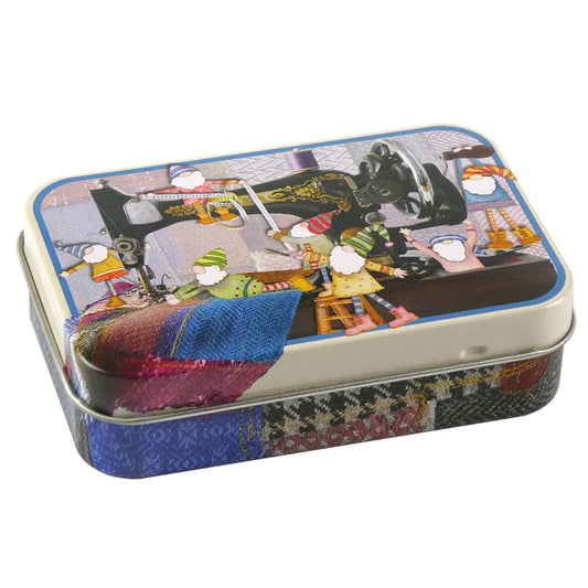 Sewing Gnome Mini Rectangular Tin by Emma Ball Ltd