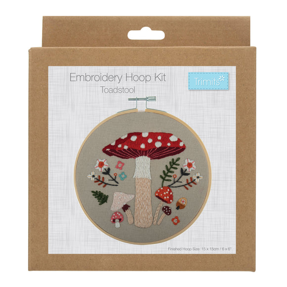 Embroidery Hoop Kit - Toadstool