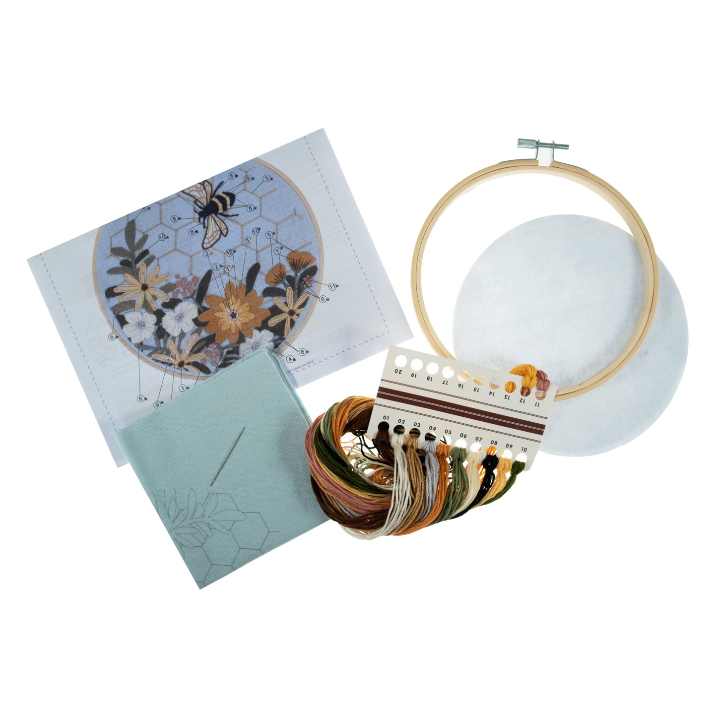 Embroidery Hoop Kit - Bee