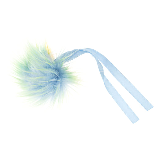 Pom Pom: Faux Fur: Medium: 6cm: 1 Piece: Rainbow