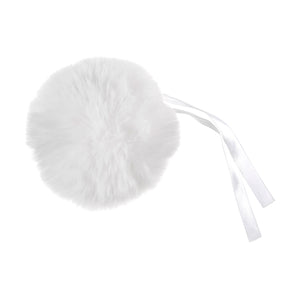 Pom Pom: Faux Fur: Medium: 11cm: 1 Piece: White