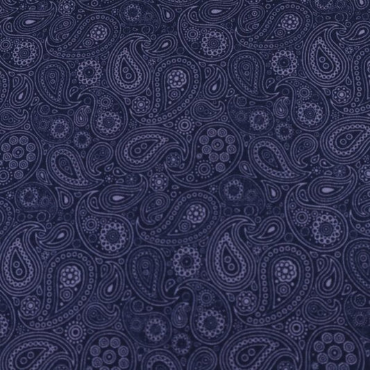 Reynard Craft Cotton - Vintage Paisley - Ink