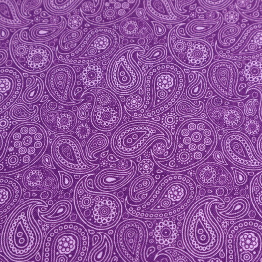 Reynard Craft Cotton - Vintage Paisley - Purple