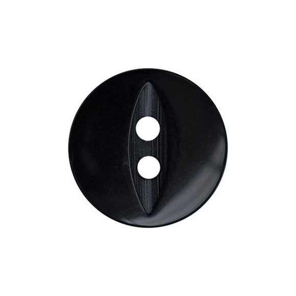 Fisheye Button - 14mm - Black