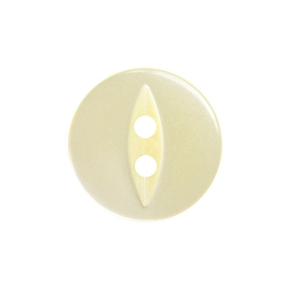 Fisheye Button - 14mm - Cream