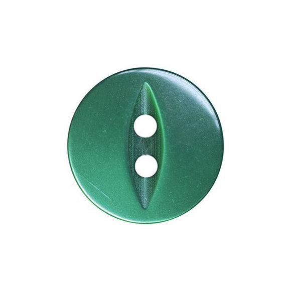 Fisheye Button - 16mm - Bottle Green