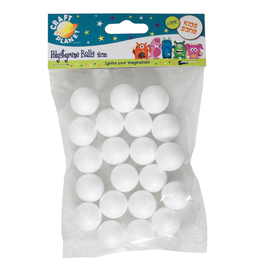 20mm Polystyrene Balls (20pc)