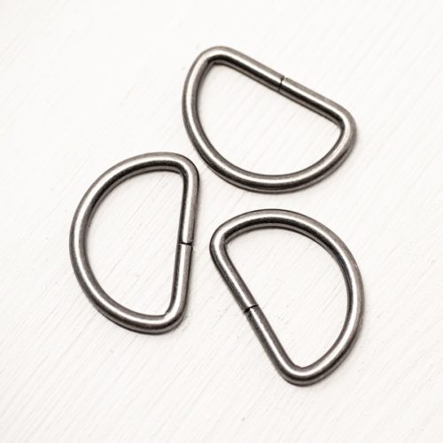 25mm D-Ring Antique Silver