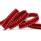 9mm Polyester Stitch Grosgrain Ribbon (6 Colours)