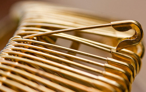 Loose Safety Pins Size 000 19mm - Bunches of 12