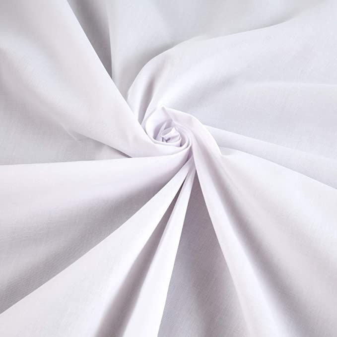 Polycotton Sheeting - White