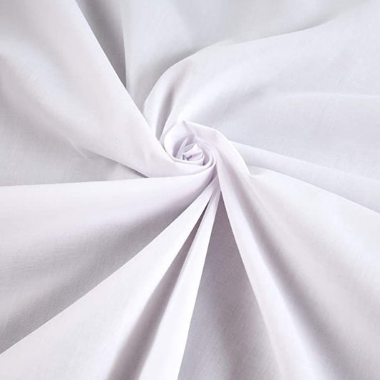 Polycotton Sheeting - White