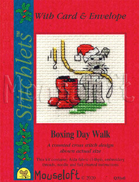 Stitchlets with Card & Envelope - Boxing Day Walk