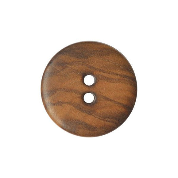 Button- 18mm Plain Wood