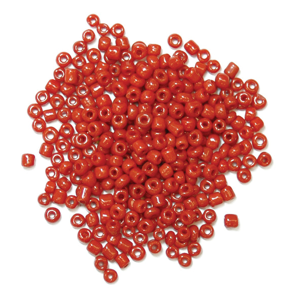 Trimits Beads: Seed: Red: 8g pack