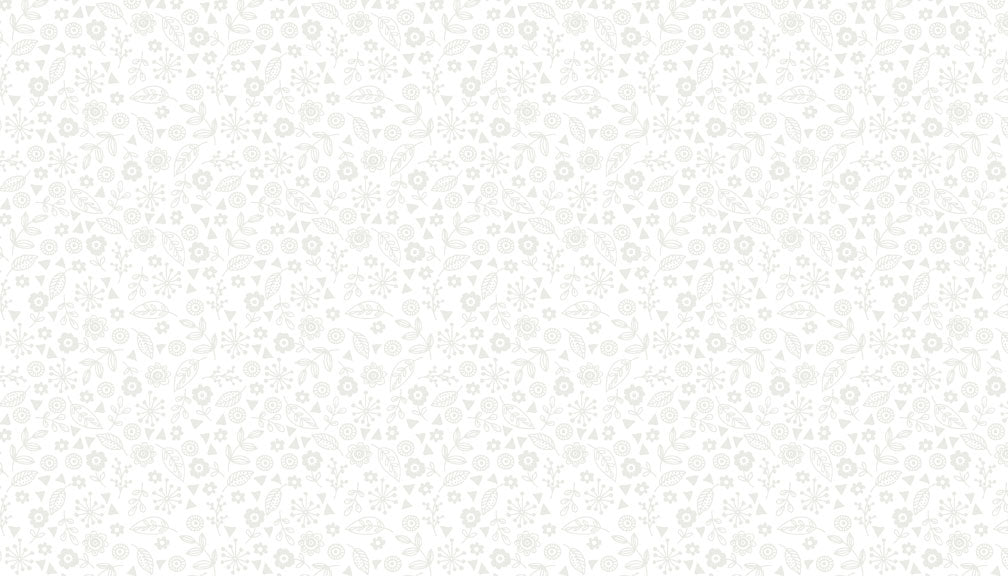 Makower Essentials - Doodle Ditzy White on White