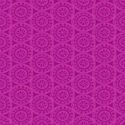 Makower Henna - Medallion Pink
