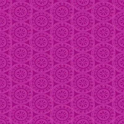 Makower Henna - Medallion Pink