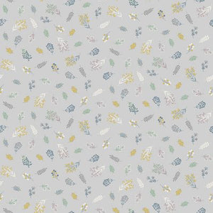 Makower Fabrics - Heather & Sage- Sprig Grey