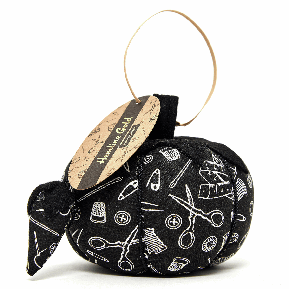 Hemline Gold - Pincushion: Tomato: Hemline Gold Notions Print