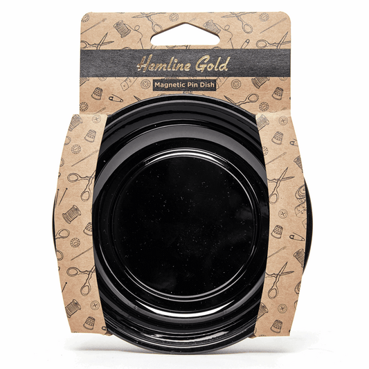 Hemline Gold - Magnetic Pin Dish: 10cm: Black