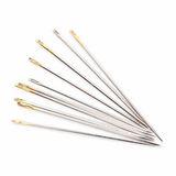 Hemline Gold - Hand Sewing Needles: Premium: Quilting: Sizes 8-10: 10 Pieces