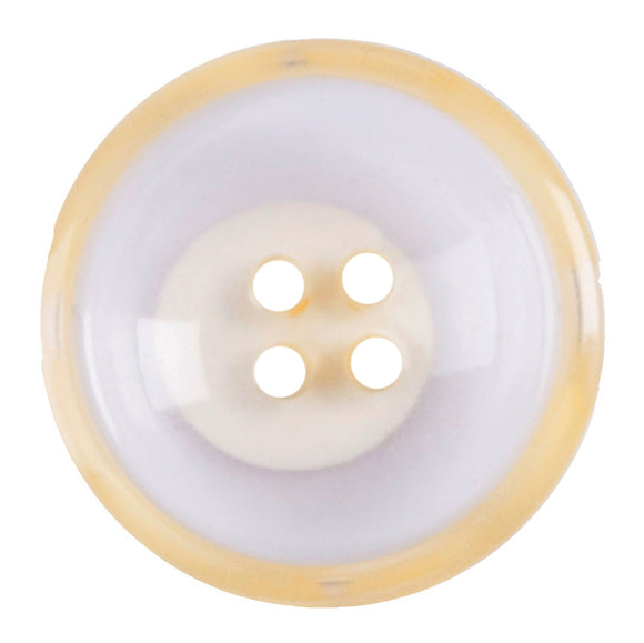 Buttons Clear Yellow Painted 4 Hole 24mm