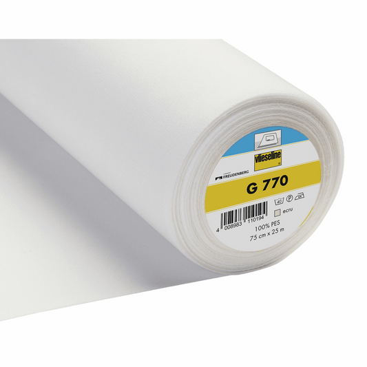 Iron-On Woven Bi-Stretch Interfacing - White
