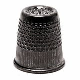 Hemline Gold - Thimble: Premium Quality: Large: Black