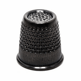 Hemline Gold - Thimble: Premium Quality: Medium: Black