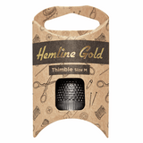 Hemline Gold - Thimble: Premium Quality: Medium: Black