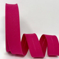 PolyCotton Bias Binding - 30mm - Hot Pink