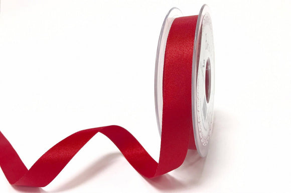 Bertie's Bows Double Satin Ribbon - 15mm Red