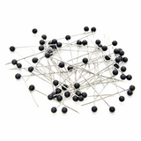 Hemline Gold - Pins: Black Plastic Head: Nickel Plated Steel