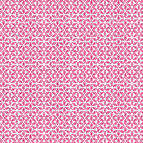 Contempo Studio - Full Bloom - Geo Flower - Rose/White