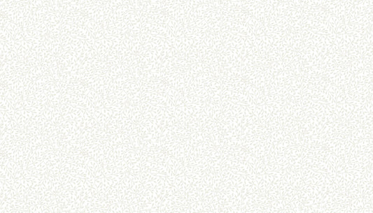 Makower Essentials - Mini Leaf White on White